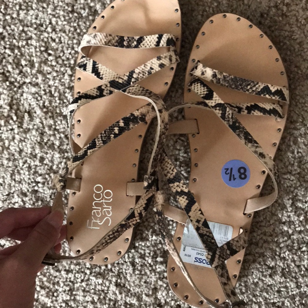 Franco sarto snakeskin sandals
